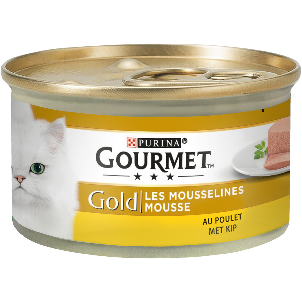 Gold Fijne mousse met kip 85g Gold Fijne mousse met kip 85g