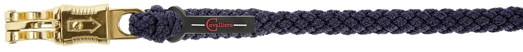 Longe Topline avec mousqueton anti panique bleu