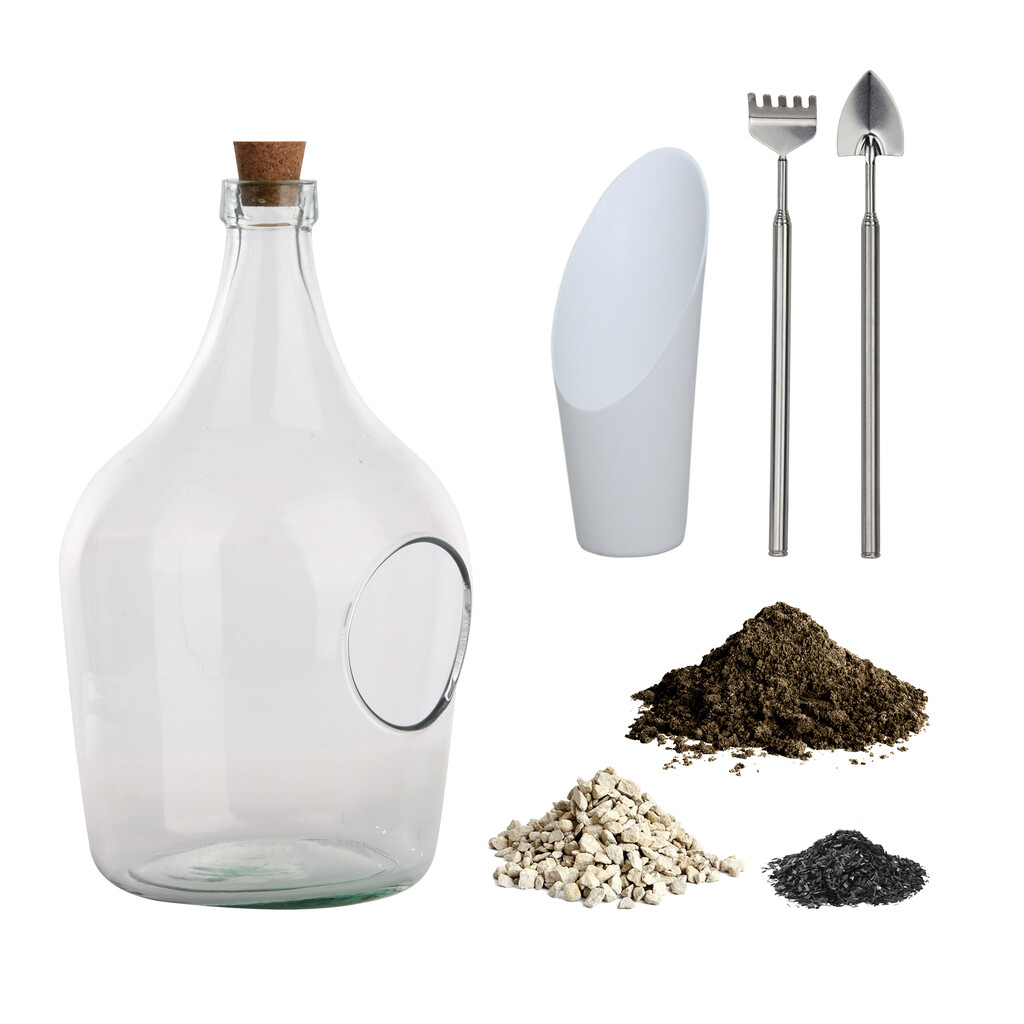 DHZ set open terrarium fles 3 liter DHZ set open terrarium fles 3 liter