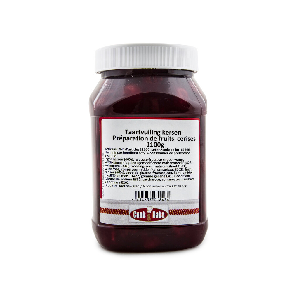 Taartvulling kersen 1100g Taartvulling kersen 1100g