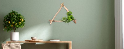 DIY/ Wanddecoratie met takken en frisse kruiden DIY/ Wanddecoratie met takken en frisse kruiden