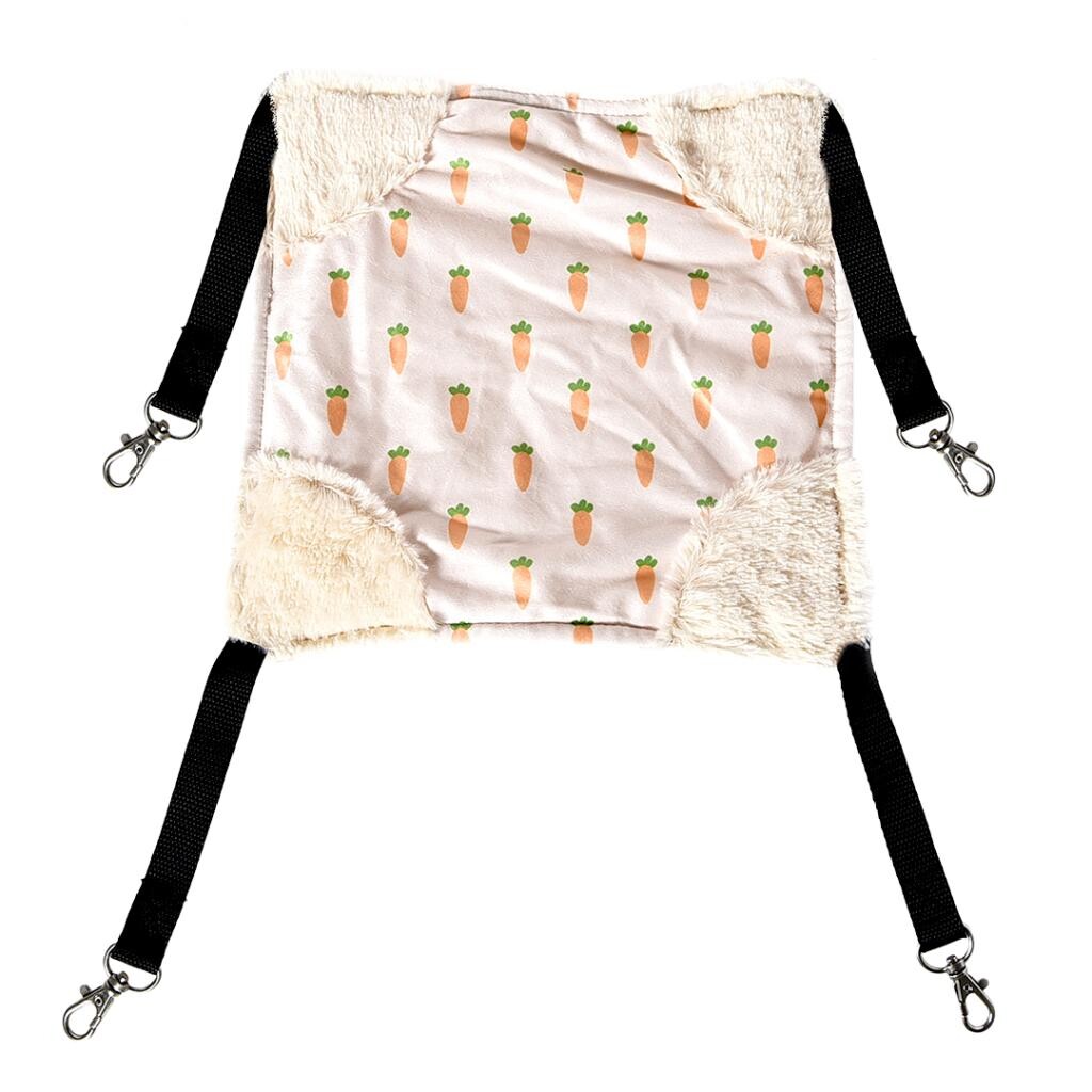 Carrot hangmat pluche S meerkleurig