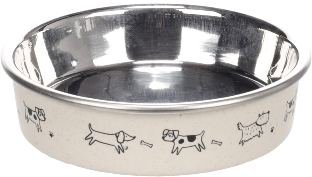 Gamelle à nourriture et à eau Jappie rond beige 11,5cm 150ml