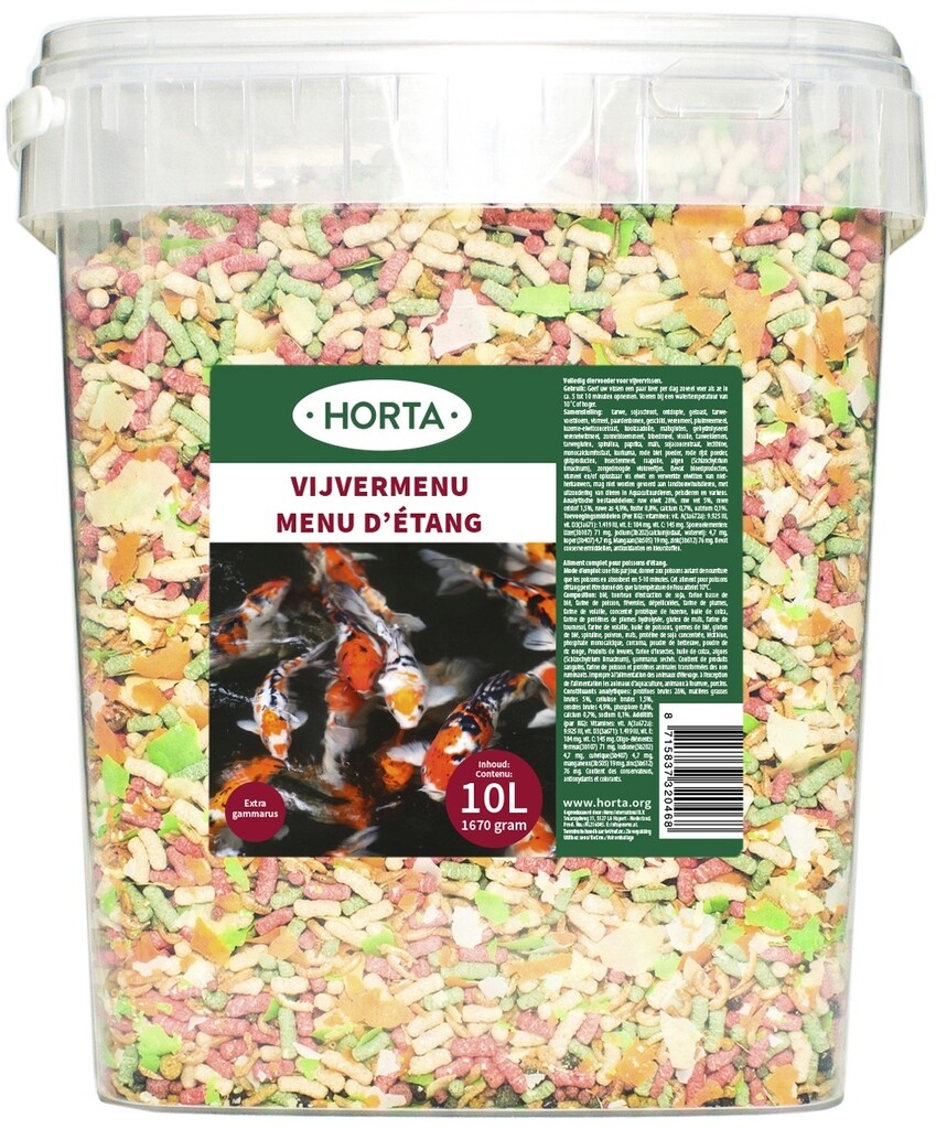 Menu étang 10 litres/1670g
