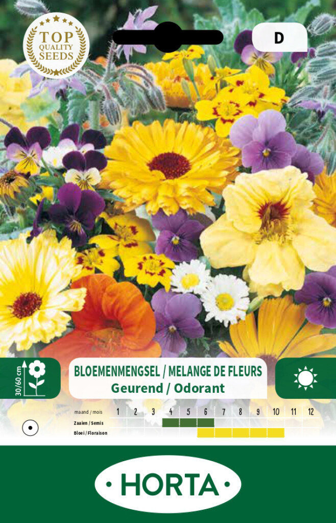 Mélange de fleurs annuelles odorantes