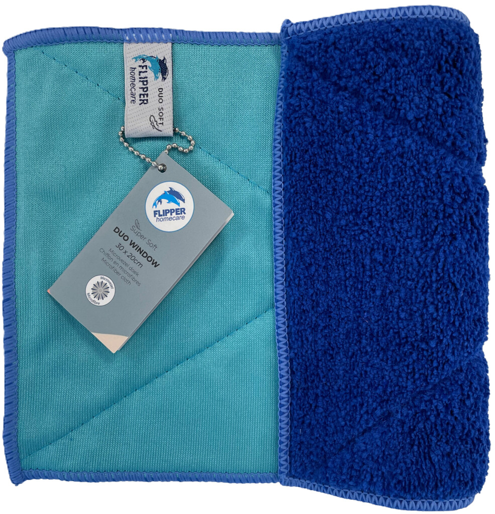 Microtex duo window 30x20 blauw/turquoise