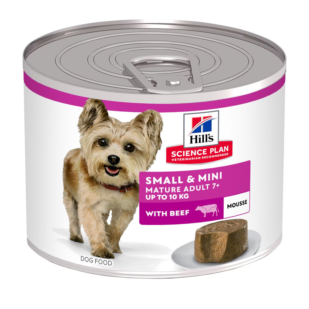 SP Small & Mini Mature Adult 7+ Natvoer met rund - hond 200g