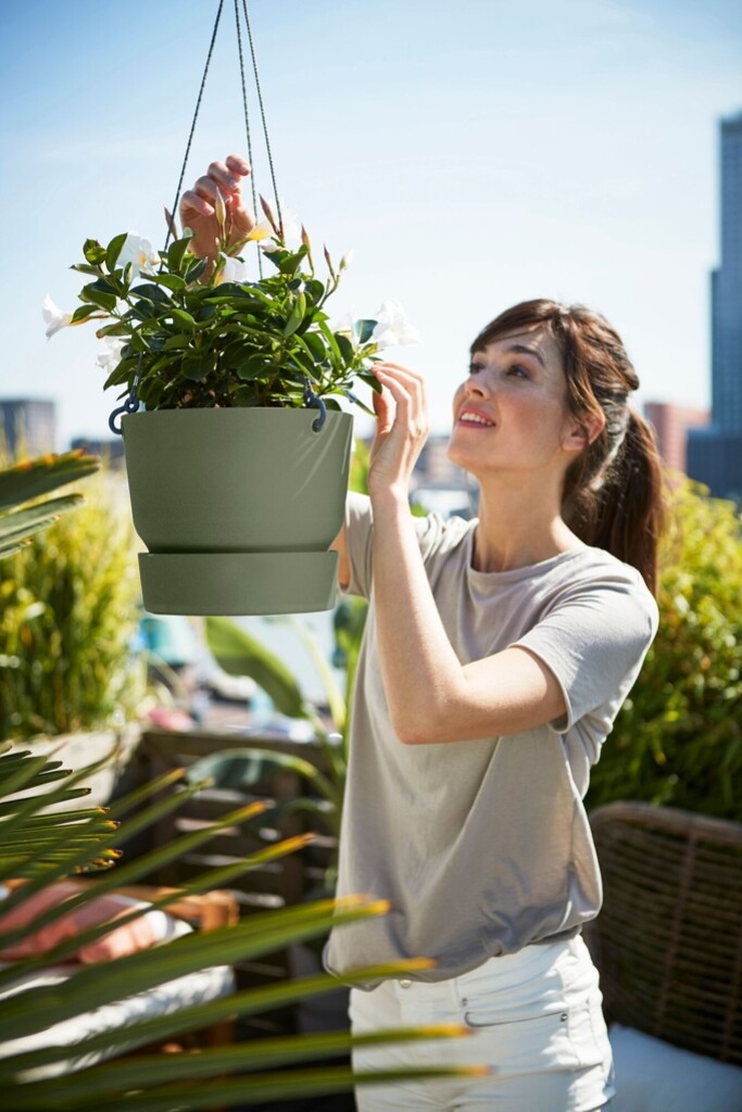 Greenville Hangschaal 24cm blad groen