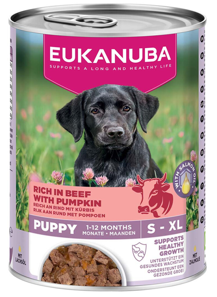 Dog wet food puppy beef 400g