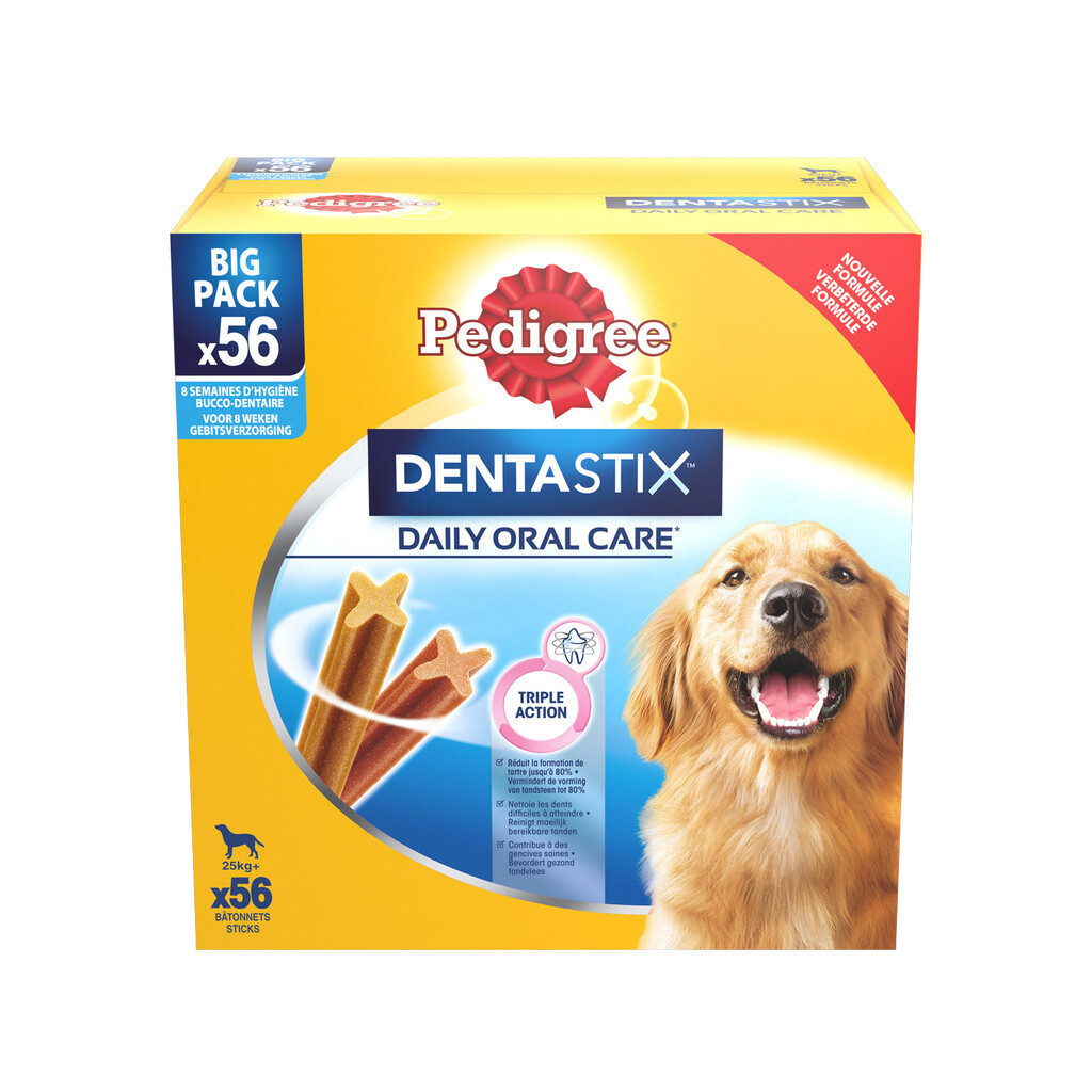 Dentastix Daily Oral Care snacks 25 kg+ Big Pack 56 sticks  
