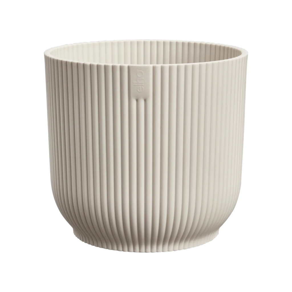 Bloempot Vibes Fold Rond 18cm linnen wit