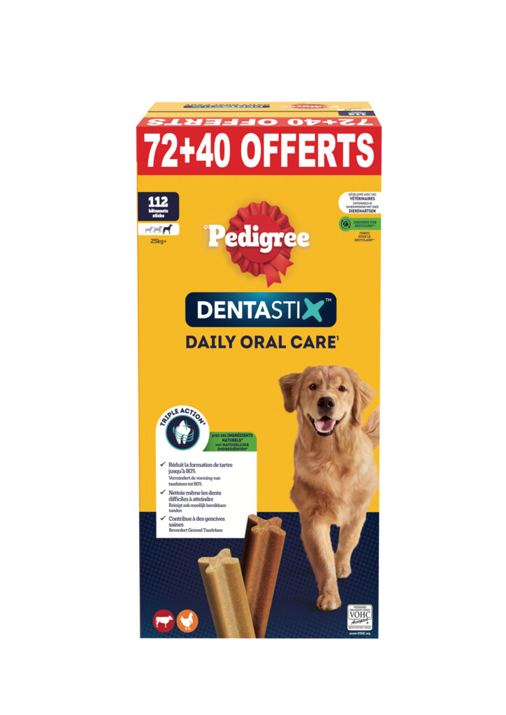 Dentastix maxi 72 + 40 pack promo