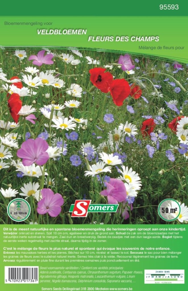 Fleurs des champs 50m²