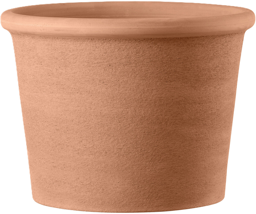 Pot de fleurs Cilindro Bordato Primitivo blanc 28cm