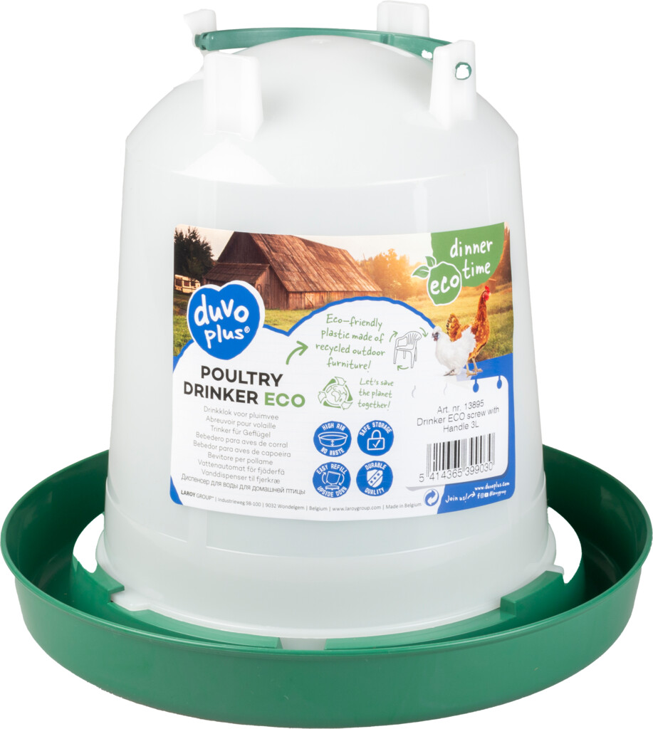 Drinkklok ECO schroef met handvat 3L Drinkklok ECO schroef met handvat 3L