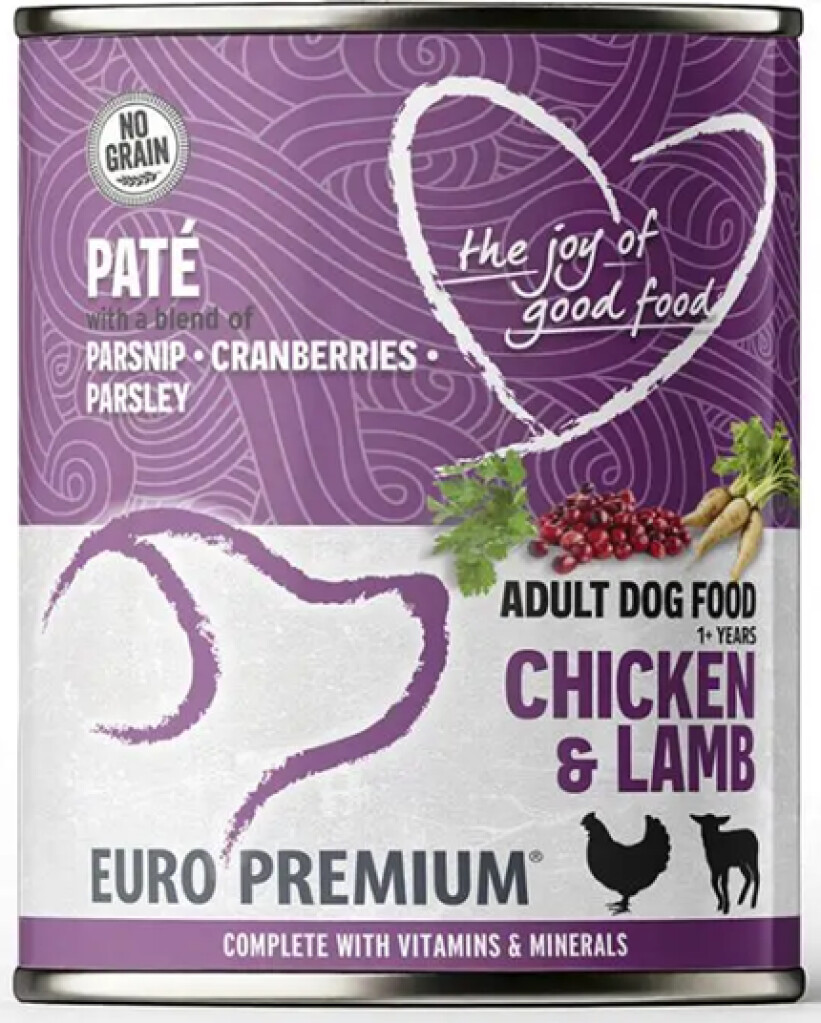 Paté adult chicken & lamb 400g
