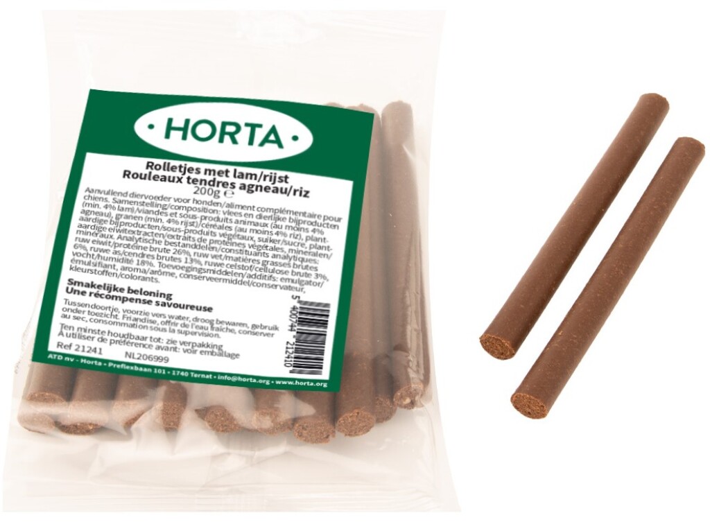 Rouleaux tendres 200g agneau/riz Rouleaux tendres 200g agneau/riz