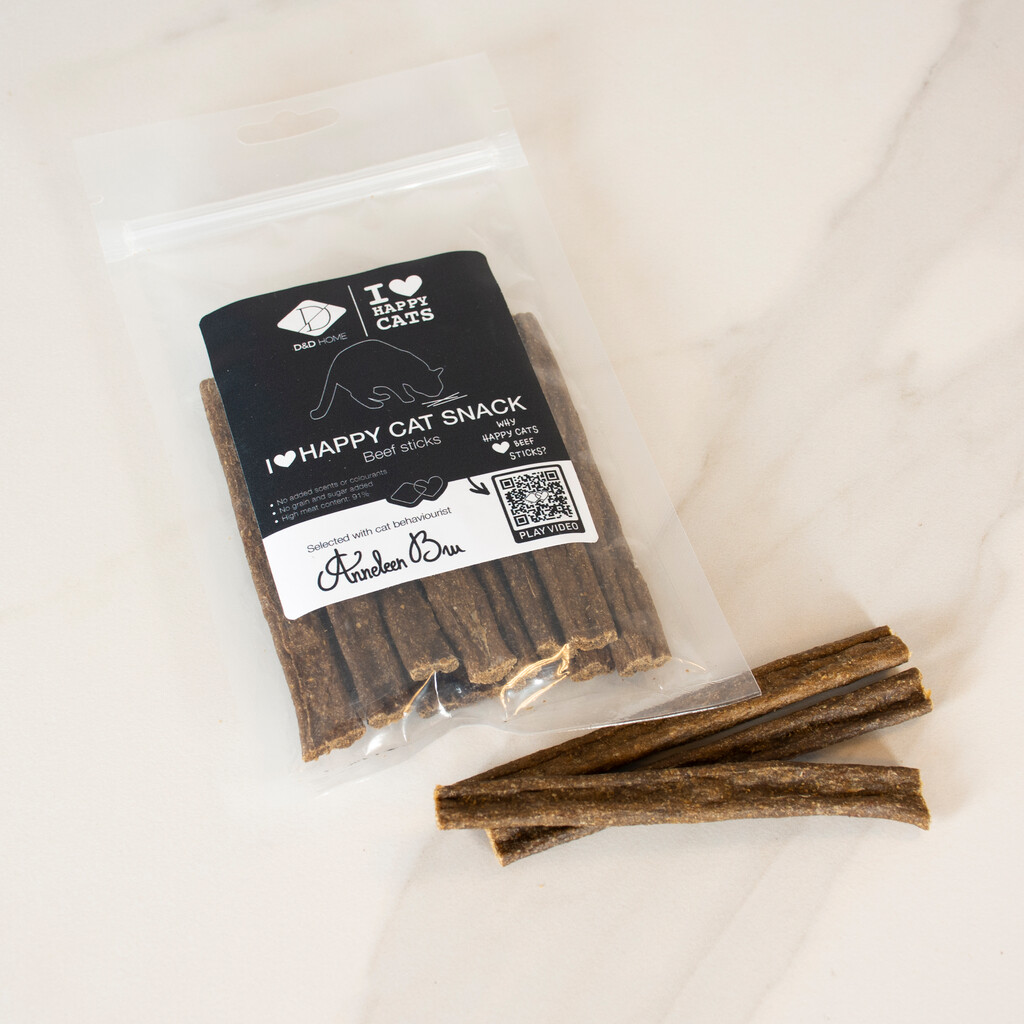 I Love Happy Cat Snack-Bâtonnets de bœuf 70g I Love Happy Cat Snack-Bâtonnets de bœuf 70g