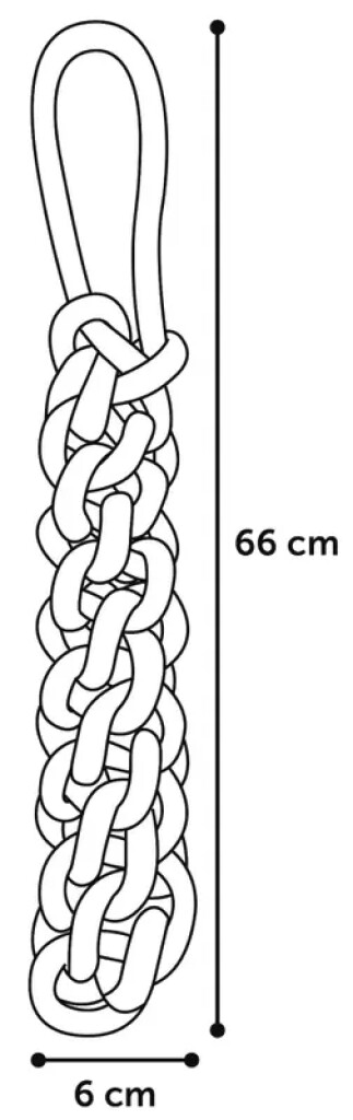 HS Vokas Corde à Tirer Rouge L 66 cm