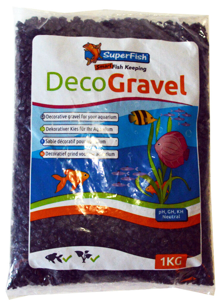 Aquarium grind zwart 1kg