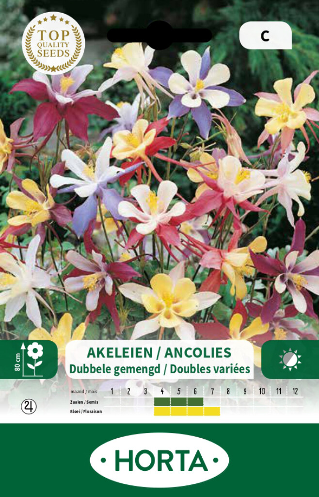 Aquilegia (akelei) dubbele gemengd