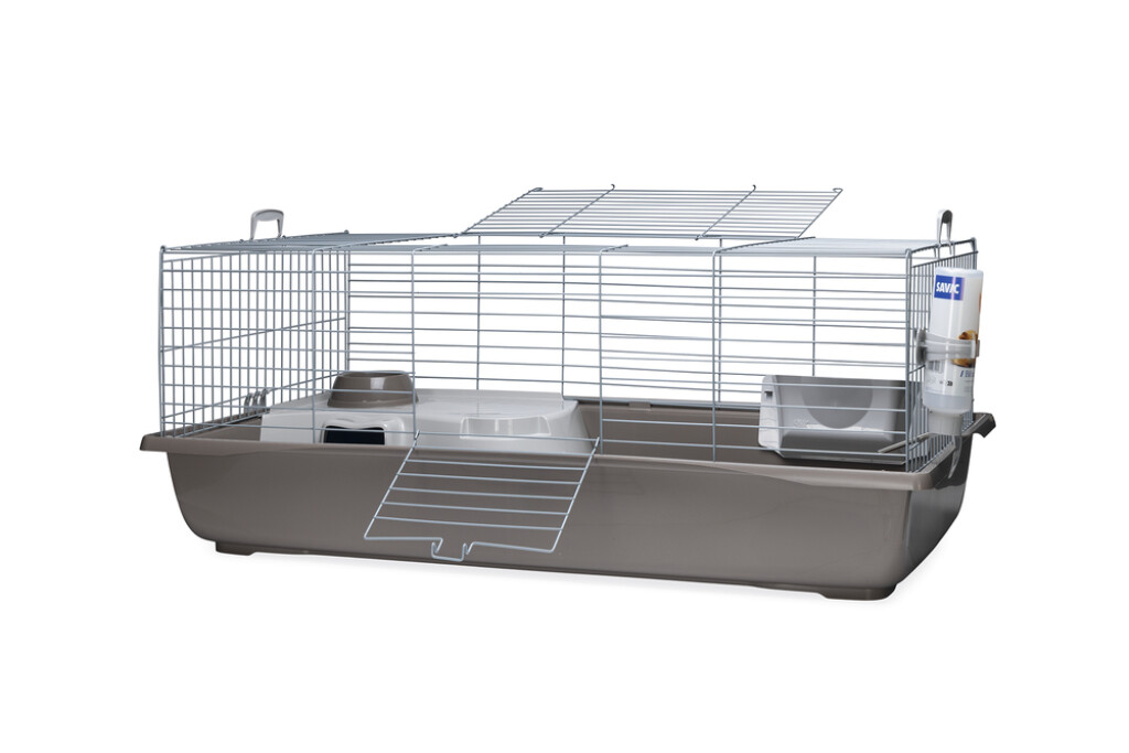 Konijnenkooi Nero4 Deluxe Zilver-Grijs 118x64x47