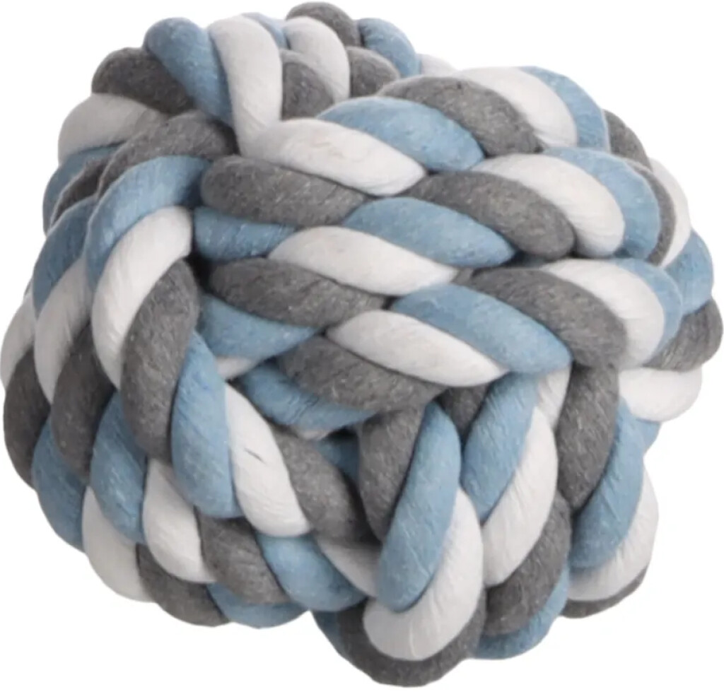 HS Jim Knoopbal Blauw/Wit/Grijs 15cm