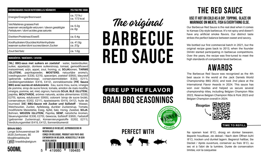 Red Sauce Original 500ml