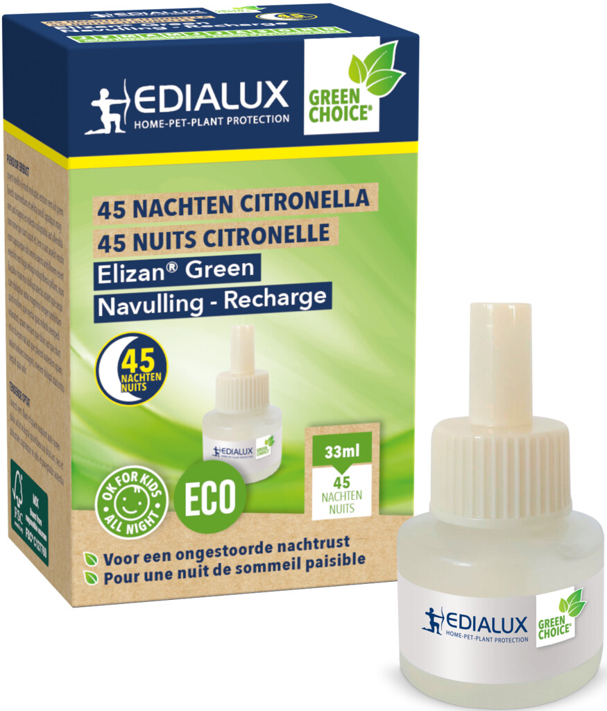 Elizan Green 45 nuits citronelle recharge 33 ml