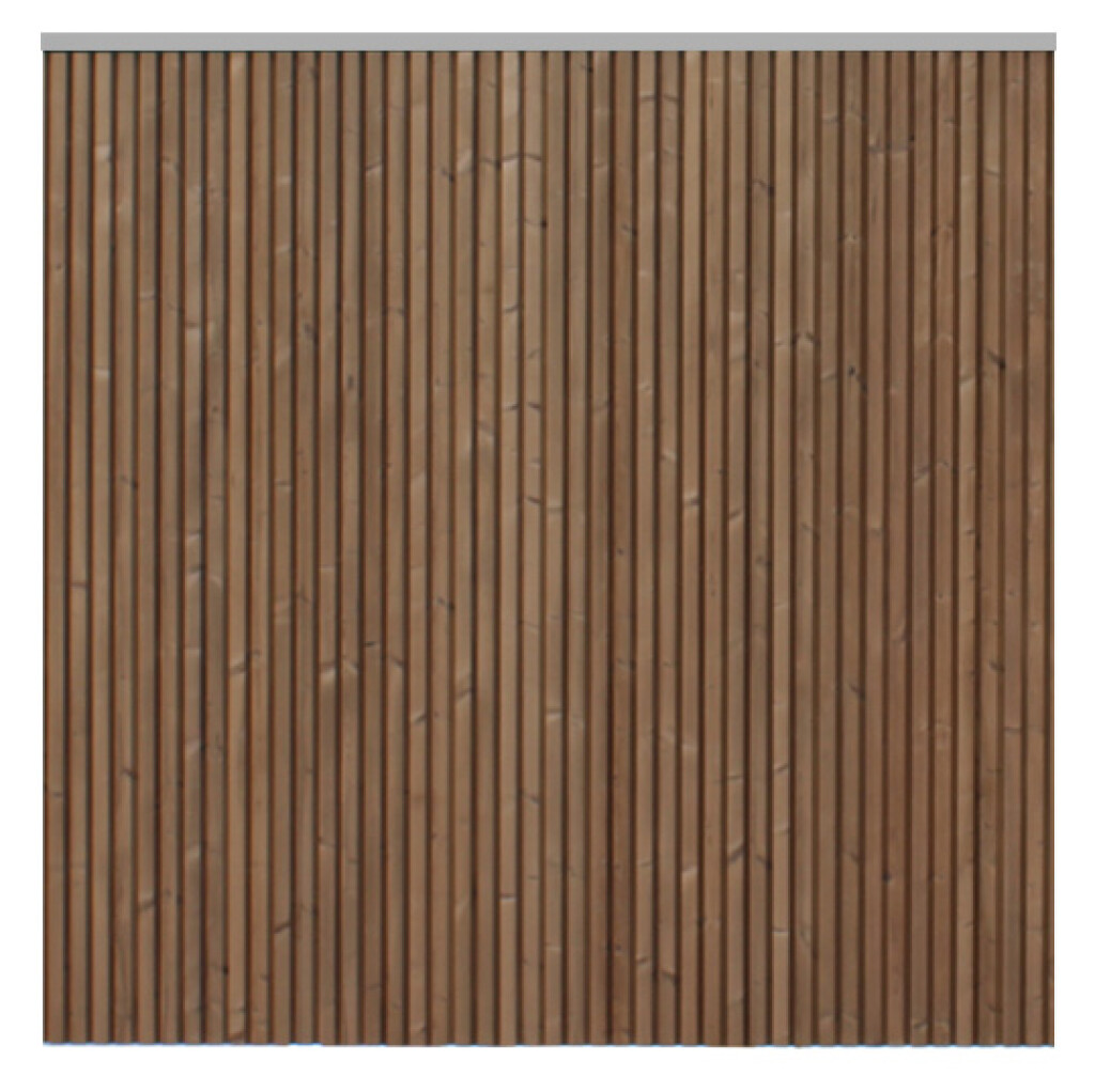 Tuinscherm Toba 178 x 178 cm Ayous aluminium