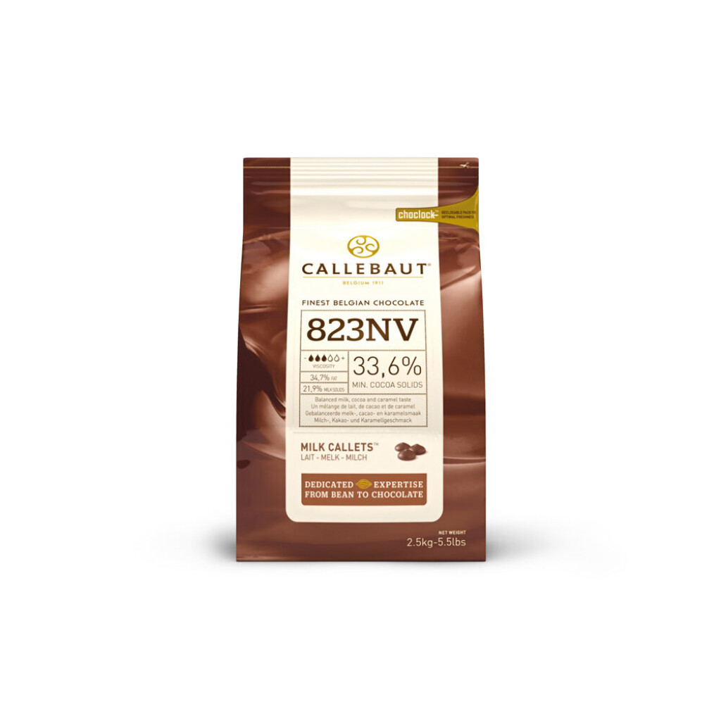 Chocolat au lait - callets™ - 823 - 2,5kg Chocolat au lait - callets™ - 823 - 2,5kg