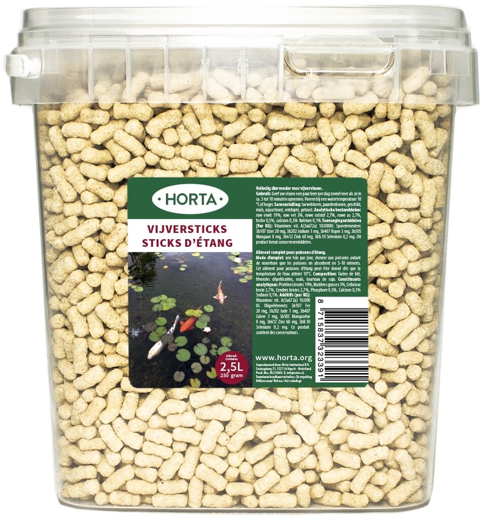 Vijversticks 2,5 liter/250g