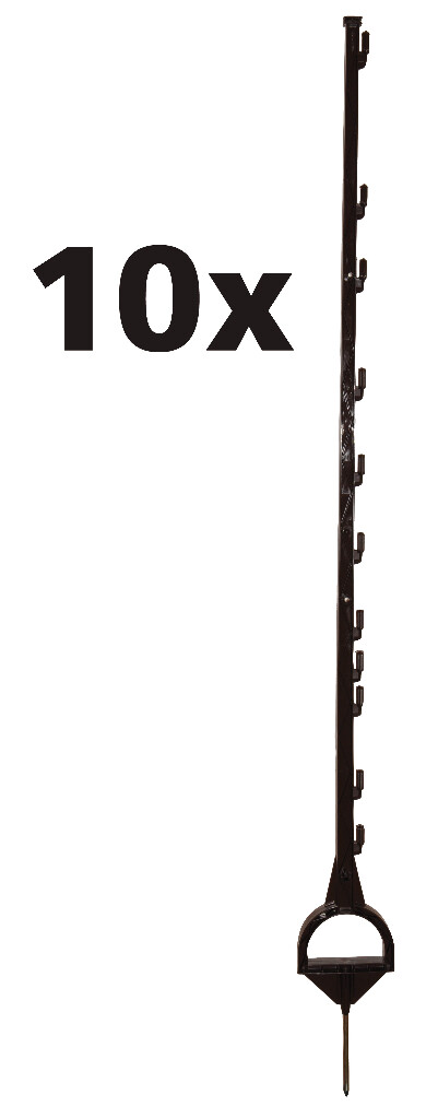 Duopack stijgbeugelpaal 1,55m Terra (2x5)