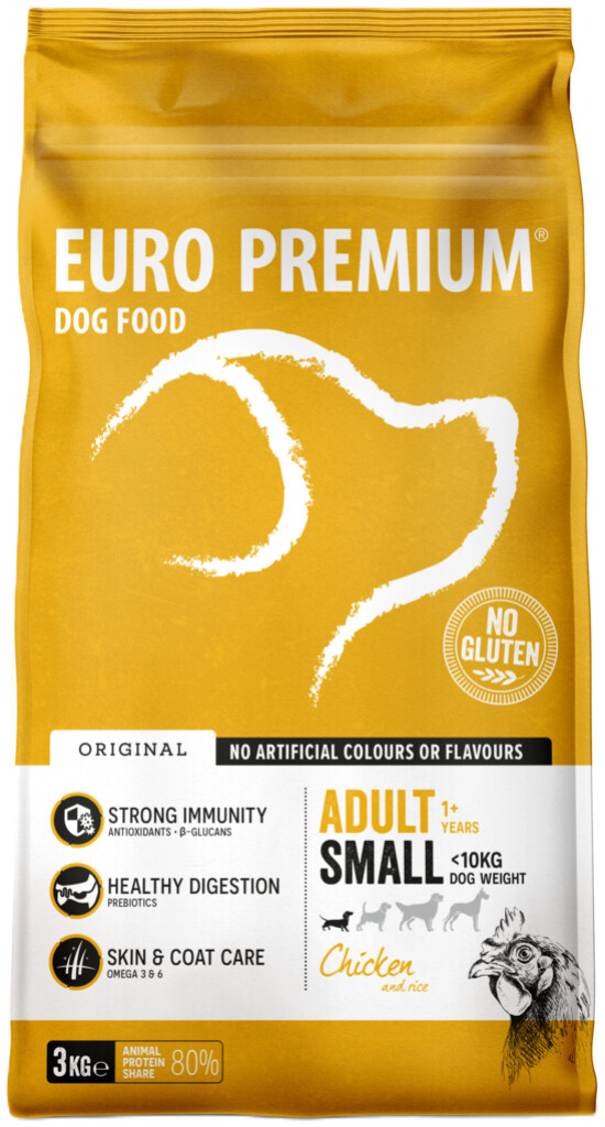 Small adult chicken & rice 3kg