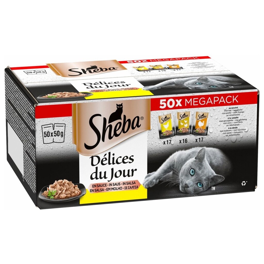 Délices du jour gevogelte in saus 50 pack 50x50g - Zolang de voorraad strekt