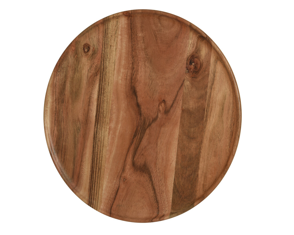 Bord acaciahout fsc 100% - naturel - Ø 30 cm Bord acaciahout fsc 100% - naturel - Ø 30 cm