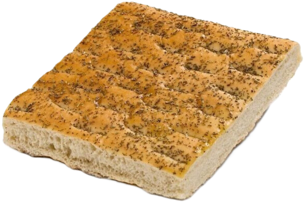 Quadrato focaccia rosmarino - 180g Quadrato focaccia rosmarino - 180g