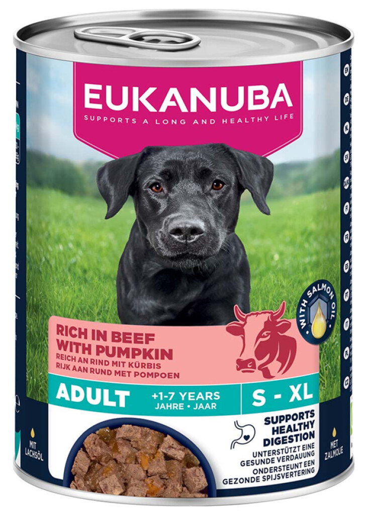 Dog wet food adult beef 400g