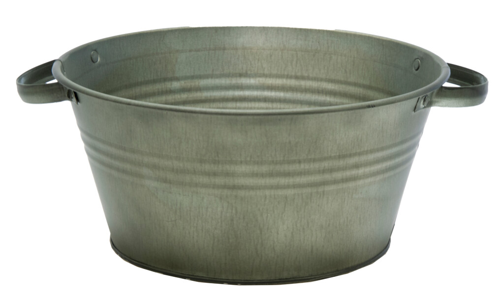 Pot bas zinc vert vintage Ø26 Pot bas zinc vert vintage Ø26
