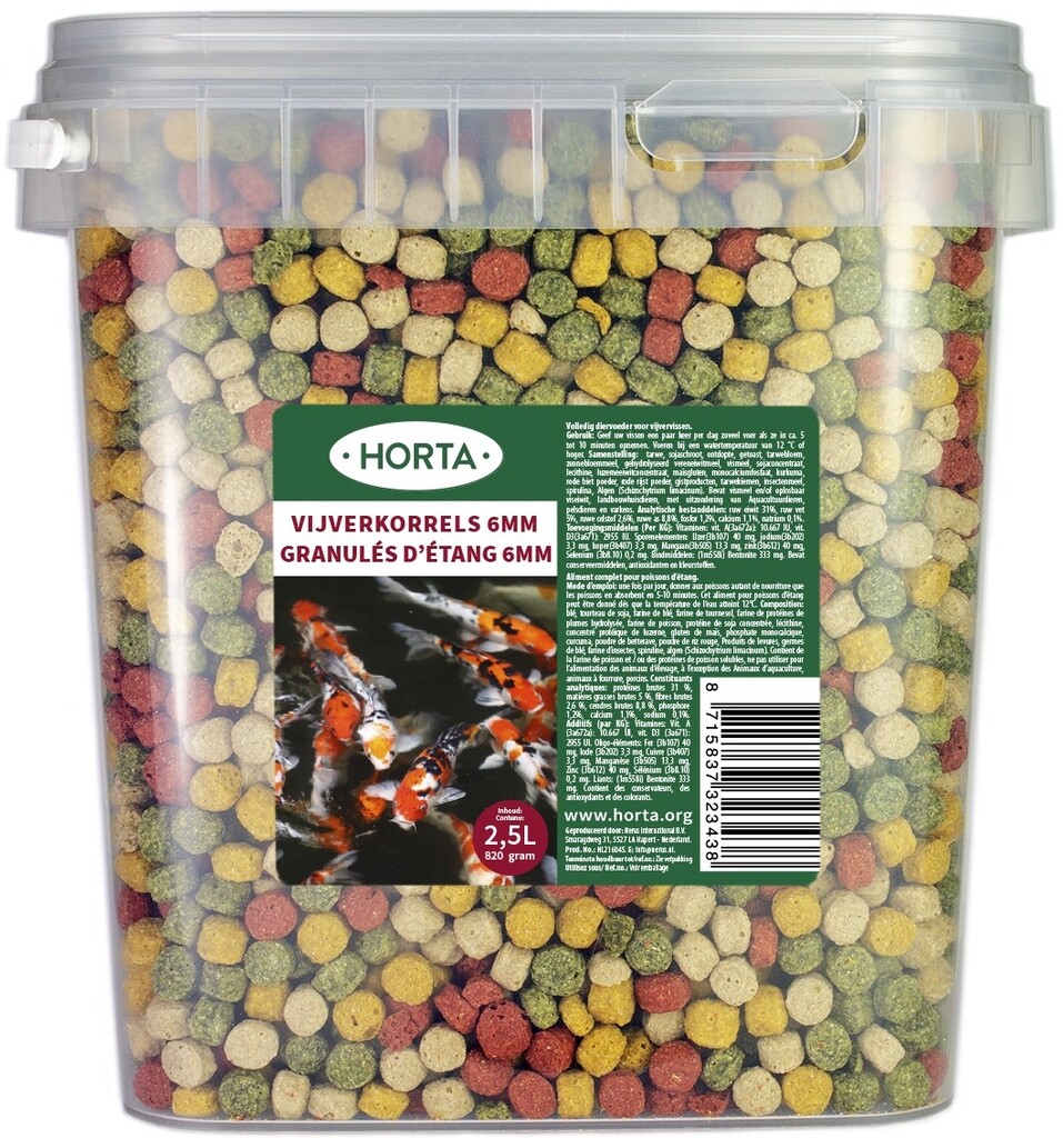 Granulés Gros 2,5 litres 6 mm/820g Granulés Gros 2,5 litres 6 mm/820g