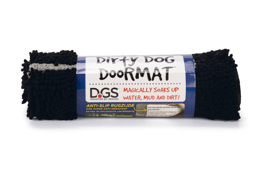 Dirty Dog Droogloopmat Zwart 78x51cm