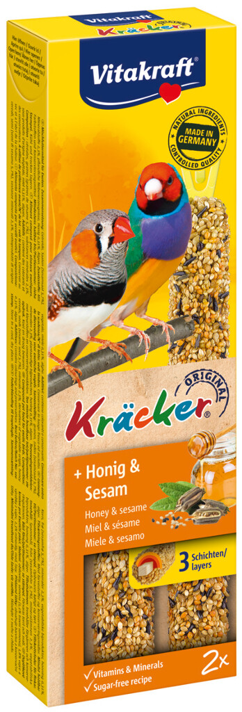 Kräcker® Original exoot honing en sesam 2 stuks Kräcker® Original exoot honing en sesam 2 stuks
