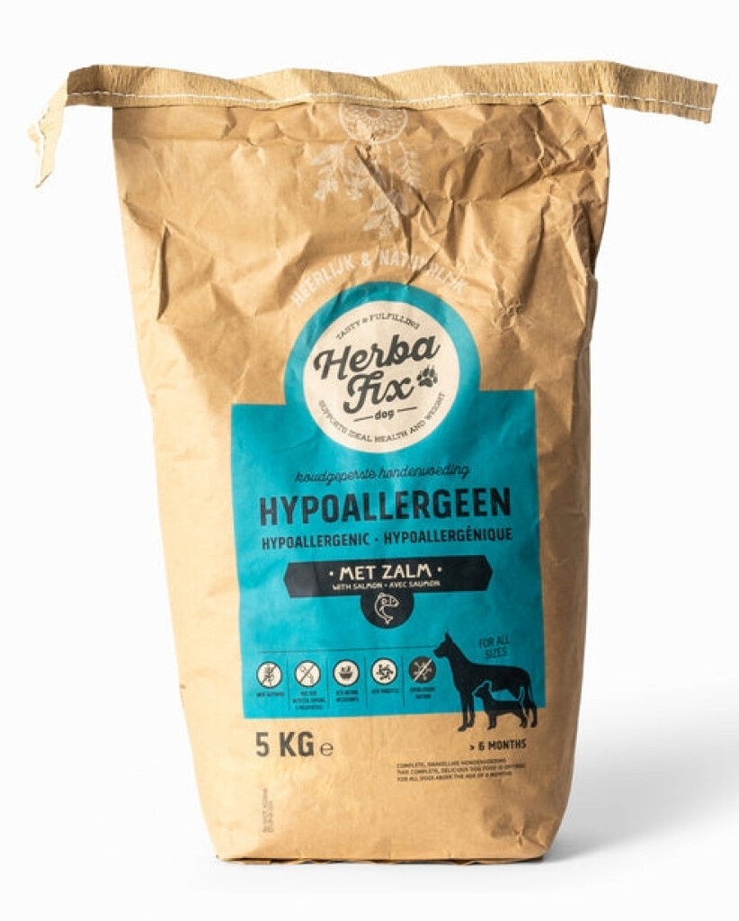 Koudgeperste brokken Hypoallergeen (zalm) 5kg