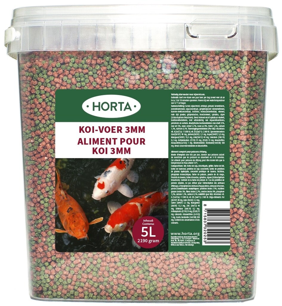 Nourriture pour carpes koï 3 mm/2190g Nourriture pour carpes koï 3 mm/2190g