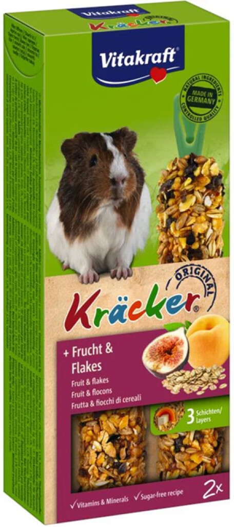 Kracker® + fruit & vlokken - cavia
