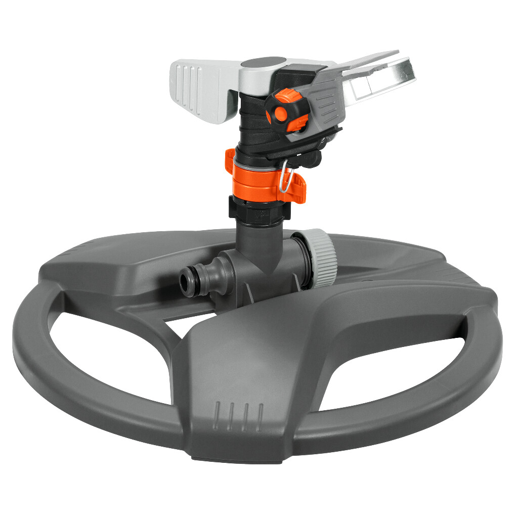 Arroseur-canon sur traîneau Premium avec support en plastique Arroseur-canon sur traîneau Premium avec support en plastique
