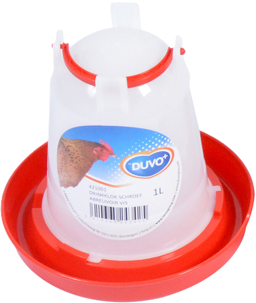 Drinkklok schroef met handvat 1L