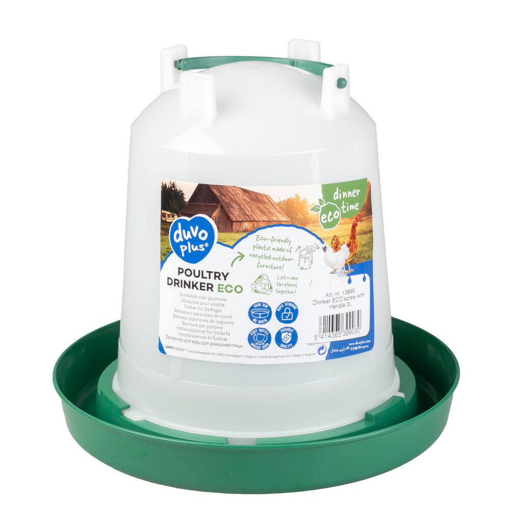 Drinkklok ECO schroef met handvat 3L Drinkklok ECO schroef met handvat 3L
