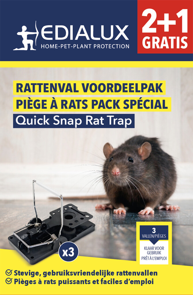 Quicksnap Rat Trap promopack 2+1 (3 stuks)