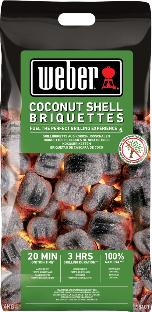 Briquettes de coques de noix de coco 4kg Briquettes de coques de noix de coco 4kg